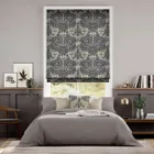 William Morris Honeysuckle & Tulip Velvet Gunmetal Roman Blind