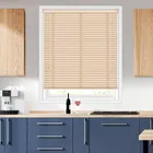 35mm Pine & Hessian Wooden Blinds