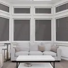 Perfect Fit No Drill Metal Blind - Charcoal Grey - 25mm