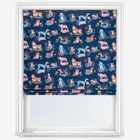 Cath Kidston Puppy Fields Navy Roman Blind