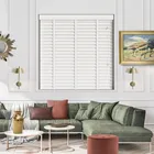 Dream Faux Wood Blind Finegrain With Arctic Ladder Tapes