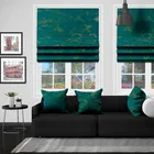 Eb Izmir Teal Silver Roman Blind