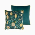 William Morris Fruit Velvet Aegean Cushion
