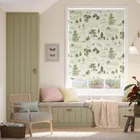 Winnie The Pooh Blackout Forest Green Roller Blind