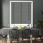 50mm Ombra & Anthracite Wooden Blinds