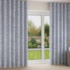 Laura Ashley Blossoms Chalk Blue Wave Curtain Blinds Uk