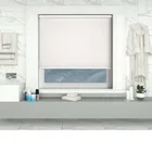 Shower Safe White Cordless Roller Blind