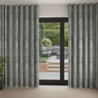 Laura Ashley Josette Woven Grey Green Wave Curtain Blinds Uk