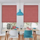 Tuam Cranberry Roman Blinds