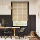 Metropolitan Classic Oak & Oatmeal Wooden Blind - 50mm Slat