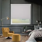 Bedtime Natural Grey Pelmet Roller Blind
