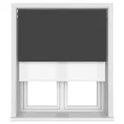 Tradechoice Blackout Black Motorised Double Roller Blind