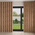 Davos Rose Gold Wave Curtain Blinds Uk