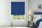 Dakota Cobalt Blue - Moisture Resistant Blackout Roller Blind