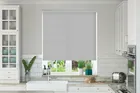 Oxford Safe+ Ash Grey - Fire Retardant & Moisture Resistant Roller Blind