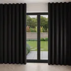 Keaton Ebony Wave Curtain Blinds Uk