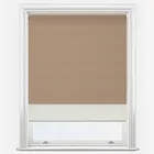 Supreme Blackout Mushroom & Natural Double Roller Blind