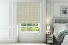 Emily Bond George Stripe Sage - Designer Roman Blind