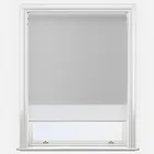 Plaza Steel & White Double Roller Blind