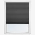 Touched By Design Luxe Faux Silk Slate Roman Blind