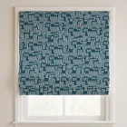 Pinto Navy Deluxe Roman Blinds
