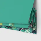 Sara Miller Flamingo Border Green Motorised Blinds Uk