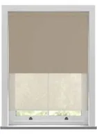 Bella Natural Hessian & Nico Beige Double Roller Blind