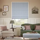 Zig Zag Blue & Neutral Roman Blind