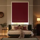 Canterbury Velvet Ruby Red Roman Blind