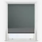 Double Roller Fusion Blackout Anthracite Grey & Sunvue Jet Black Double Roller Blind