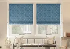 Newquay Cerulean - Twist&fit Roman Blind