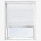 Luxe Faux Silk White Roman Blind