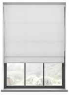 Faux Silk Pure White Roman Blind