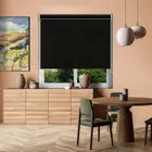 Black Sun Screen Pelmet Roller Blind