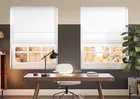 Menton Pure White - Roman Blind
