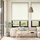 Twill Stripe Duck Egg Roman Blind