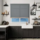 Origin Rock Grey Copper Bottom Bar Roller Blind