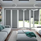 Bifold Clickfit Slate Grey Pleated Blind
