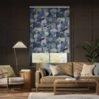 Twist2go Marina's Tea Garden Ink Blue Roller Blind