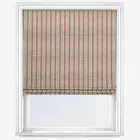 Emily Bond George Stripe Print Red Roman Blind