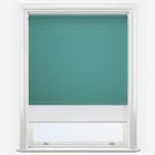 Double Roller Carnival Blackout Teal & White Double Roller Blind