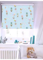 Up Up And Away Blackout Cordless Spring Loaded Roller Blind