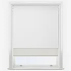Supreme Blackout Porcelain & Sunvue Cream Double Roller Blind