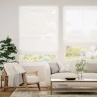 Cirrus Voile Cotton White Roman Blind