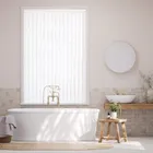 Stick On Sevilla Blackout Crisp White Vertical Blind