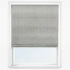 Pencil Stripe Pewter Roman Blind