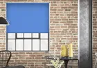 Palermo (blackout) Bluebell - Motorised Roller Blind