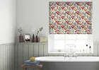 Flower Power Scarlet - Roman Blind