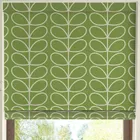 Orla Kiely Jumbo Linear Stem Made To Measure Roman Blind Chalky Green