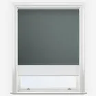 Double Roller Fusion Blackout Anthracite Grey & White Double Roller Blind